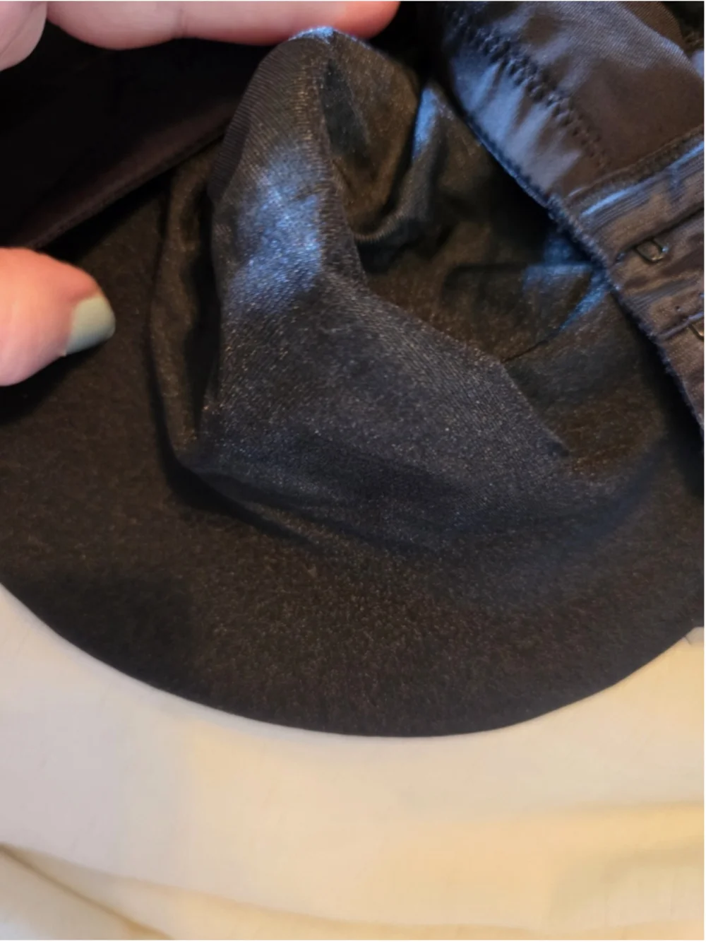 Vintage Olga Satin Black Plus Size Bra 40DD